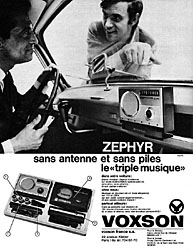 Publicit Voxson 1968
