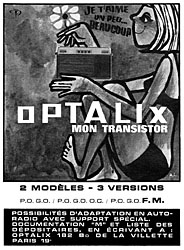 Publicit Divers 1963