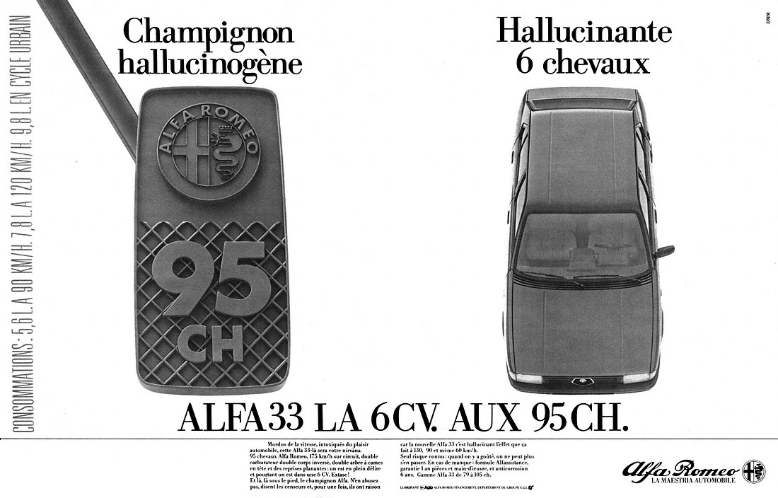 Publicité Alfa Romeo 1985