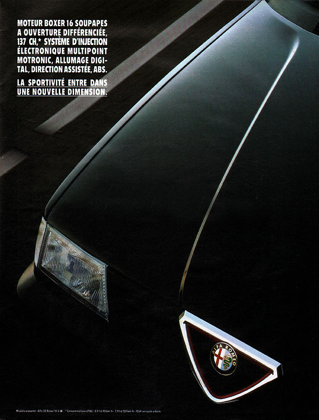 Publicité Alfa Romeo 1990