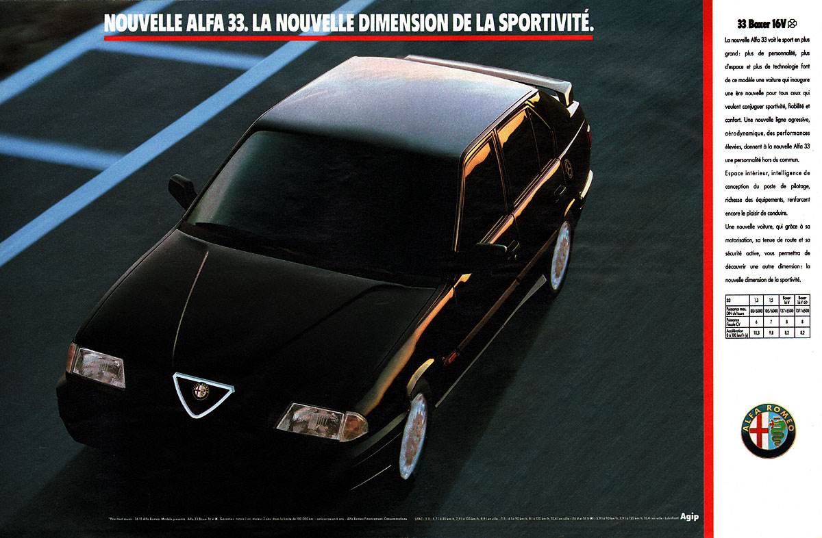 Publicité Alfa Romeo 1990