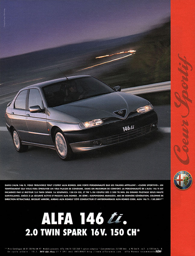 Publicité Alfa Romeo 1996