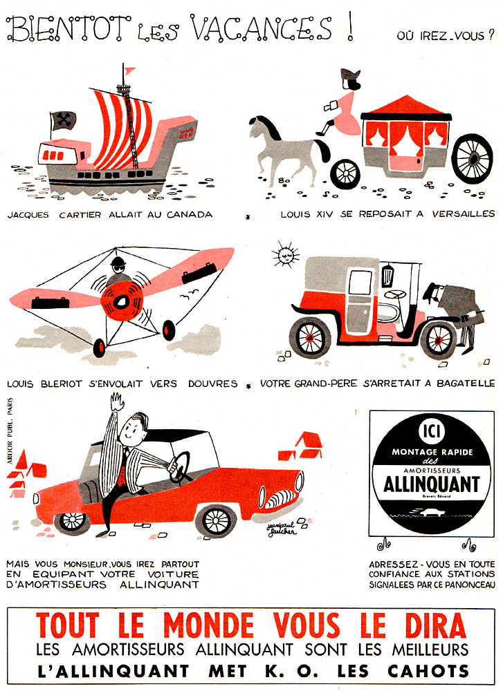 Publicité Allinquant 1958
