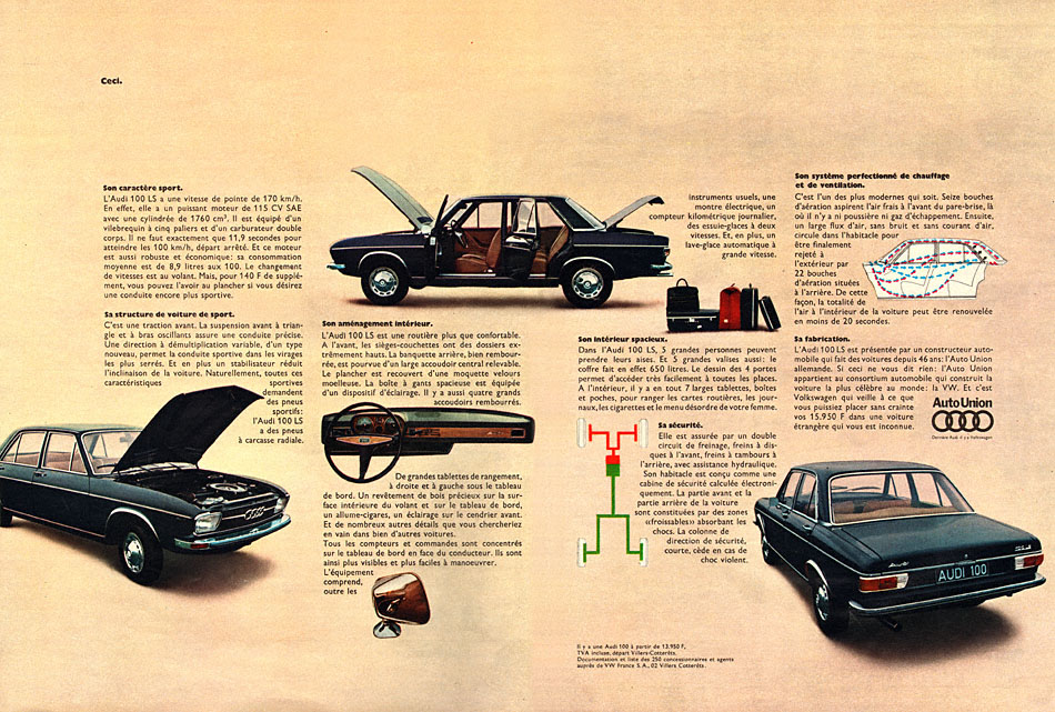 Publicité Audi 1969