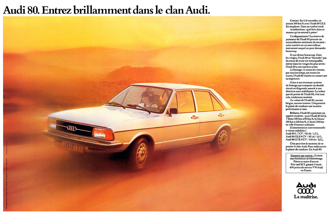 Publicité Audi 1978