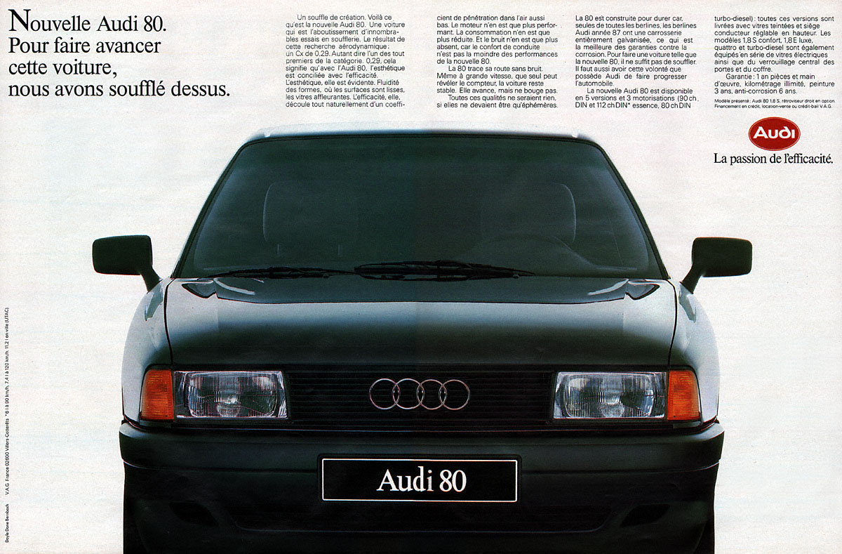 Publicité Audi 1986