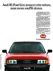 Publicité Audi 1987