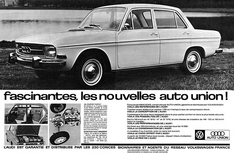 Publicité Audi 1967