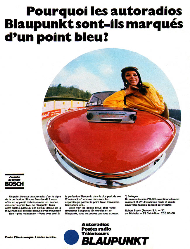 Publicité Blaupunkt 1969