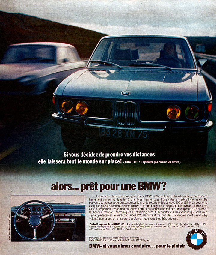 Publicité Bmw 1973