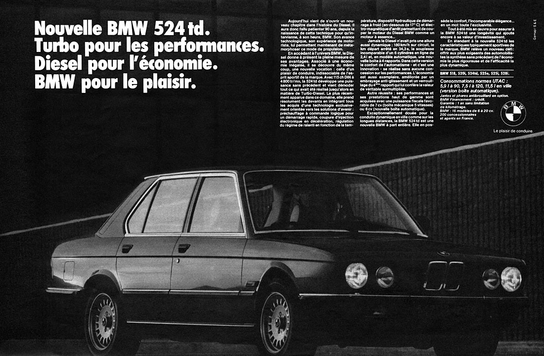 Publicité Bmw 1983