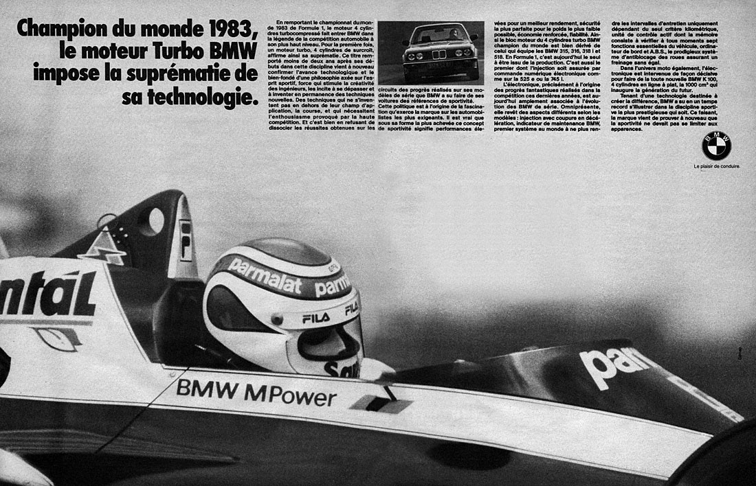 Publicité Bmw 1983