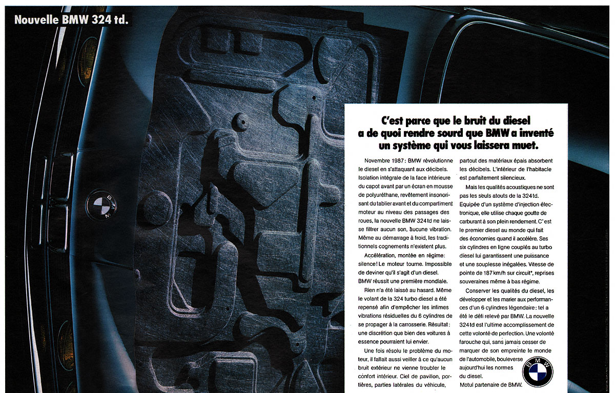 Publicité Bmw 1987