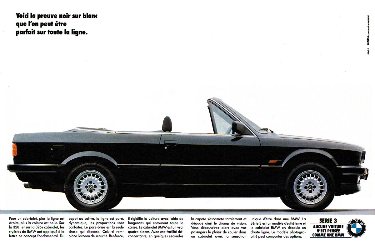 Publicité Bmw 1989