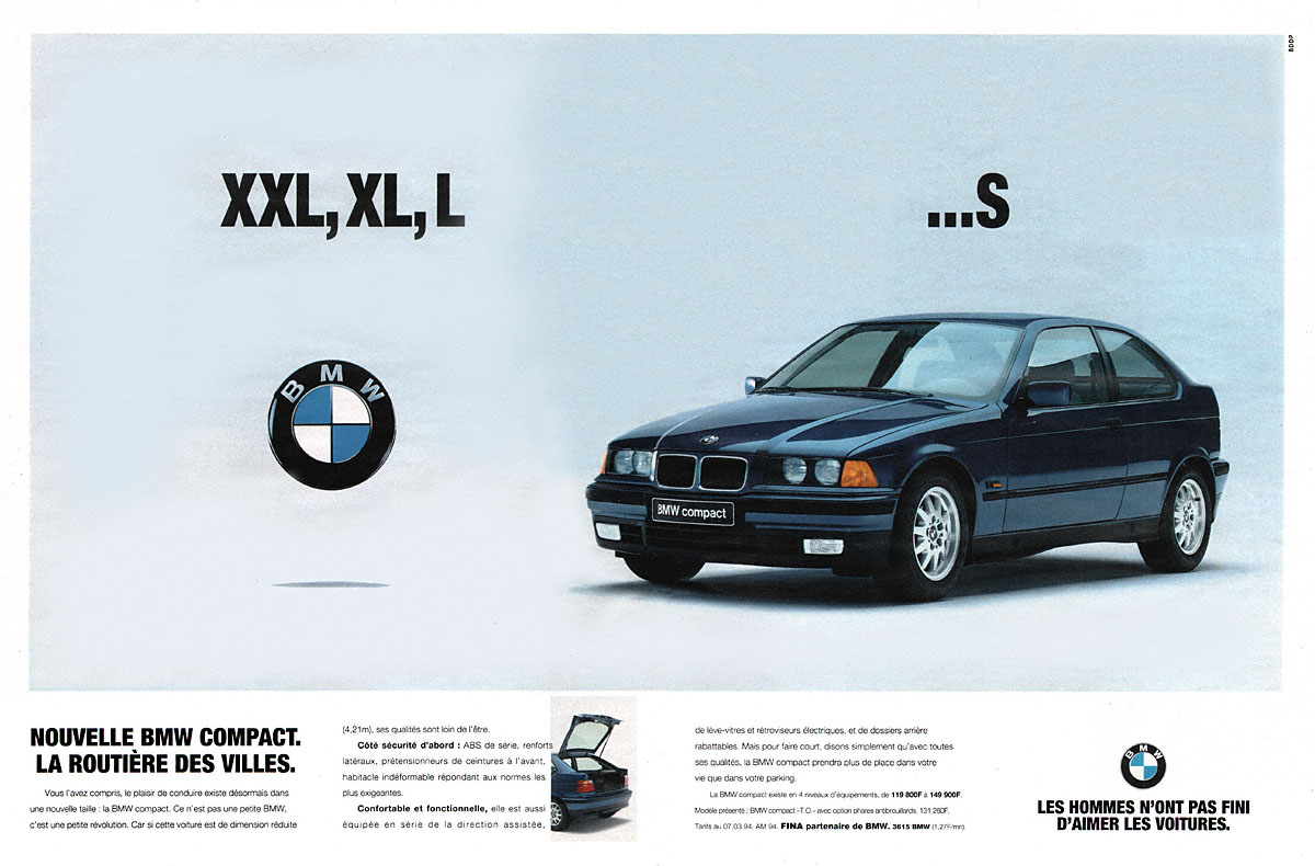 Publicité Bmw 1994