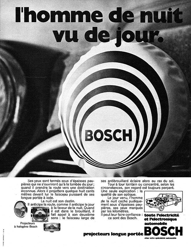 Publicité Bosch 1969