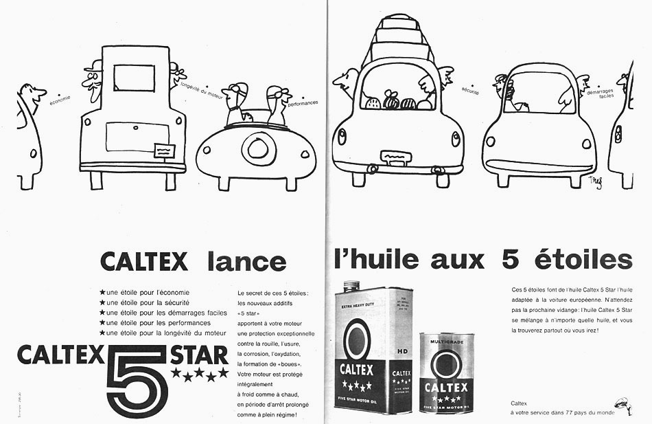 Publicité Caltex 1960