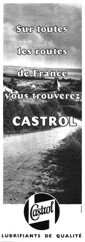 Publicité Castrol 1955