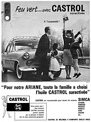 Publicit Castrol 1961