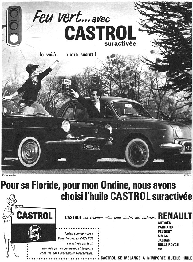 Publicité Castrol 1961