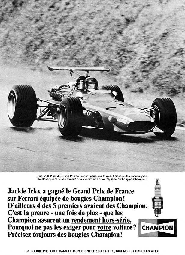 Publicité Champion 1968