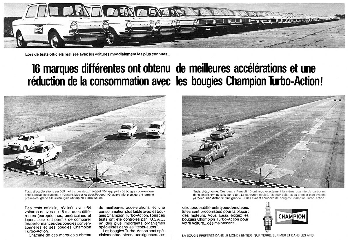 Publicit� Champion 1969
