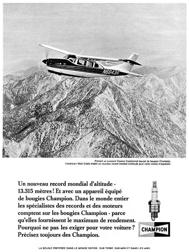 Publicité Champion 1967