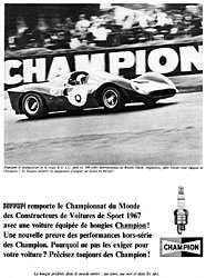 Publicité Champion 1967