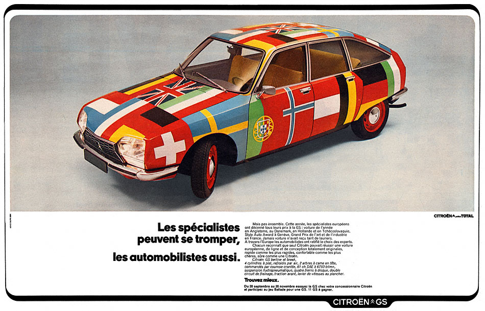 Publicité Citro�n 1971
