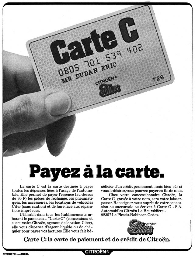 Publicité Citron 1977