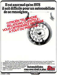 Marque Citroën 1978