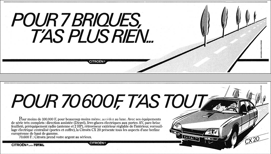 Publicité Citron 1983