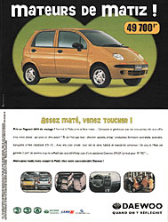 Publicit Daewoo 1999