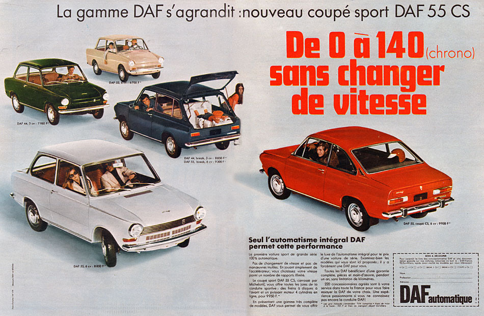 Publicité Daf 1968
