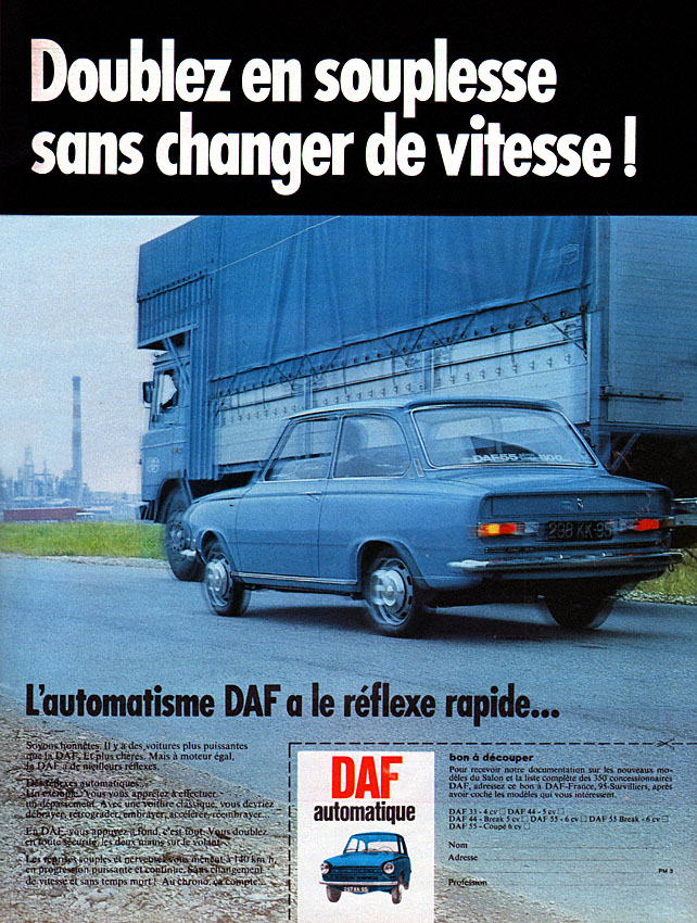 Publicité Daf 1969