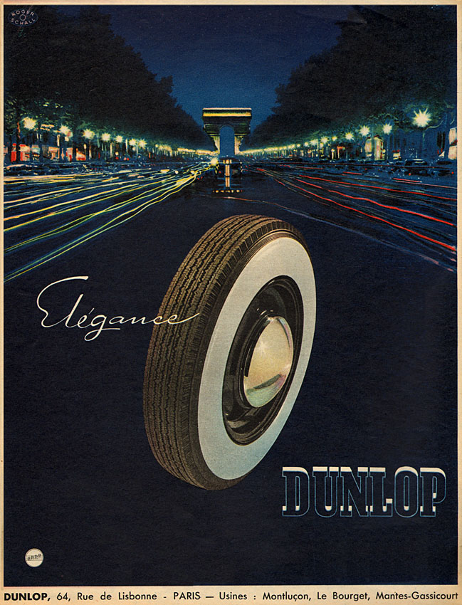 Publicité Dunlop 1952