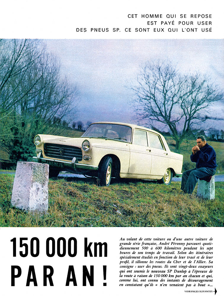 Publicité Dunlop 1963