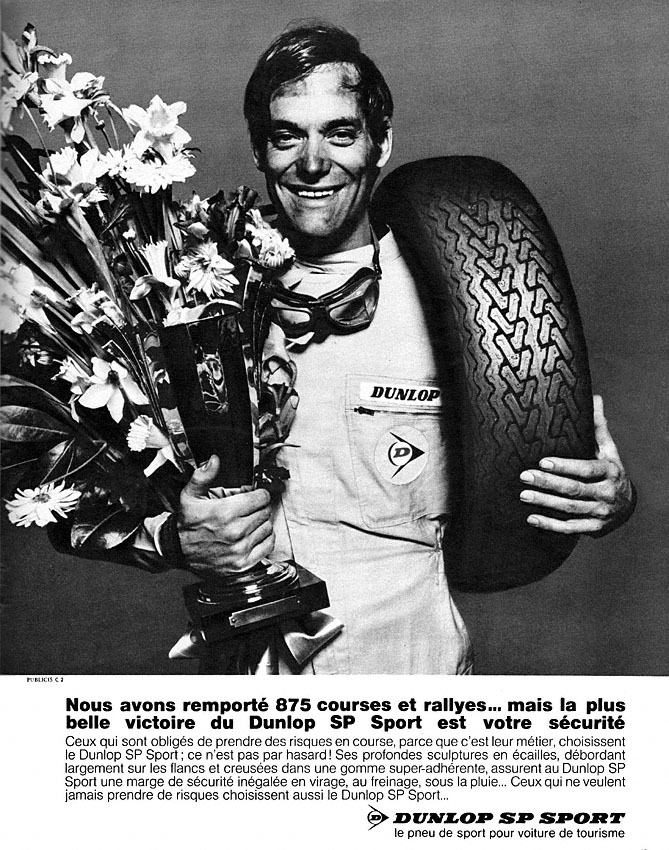 Publicité Dunlop 1968
