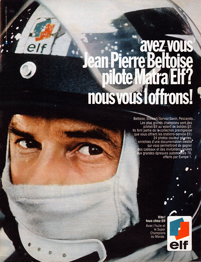 Publicité Elf 1970