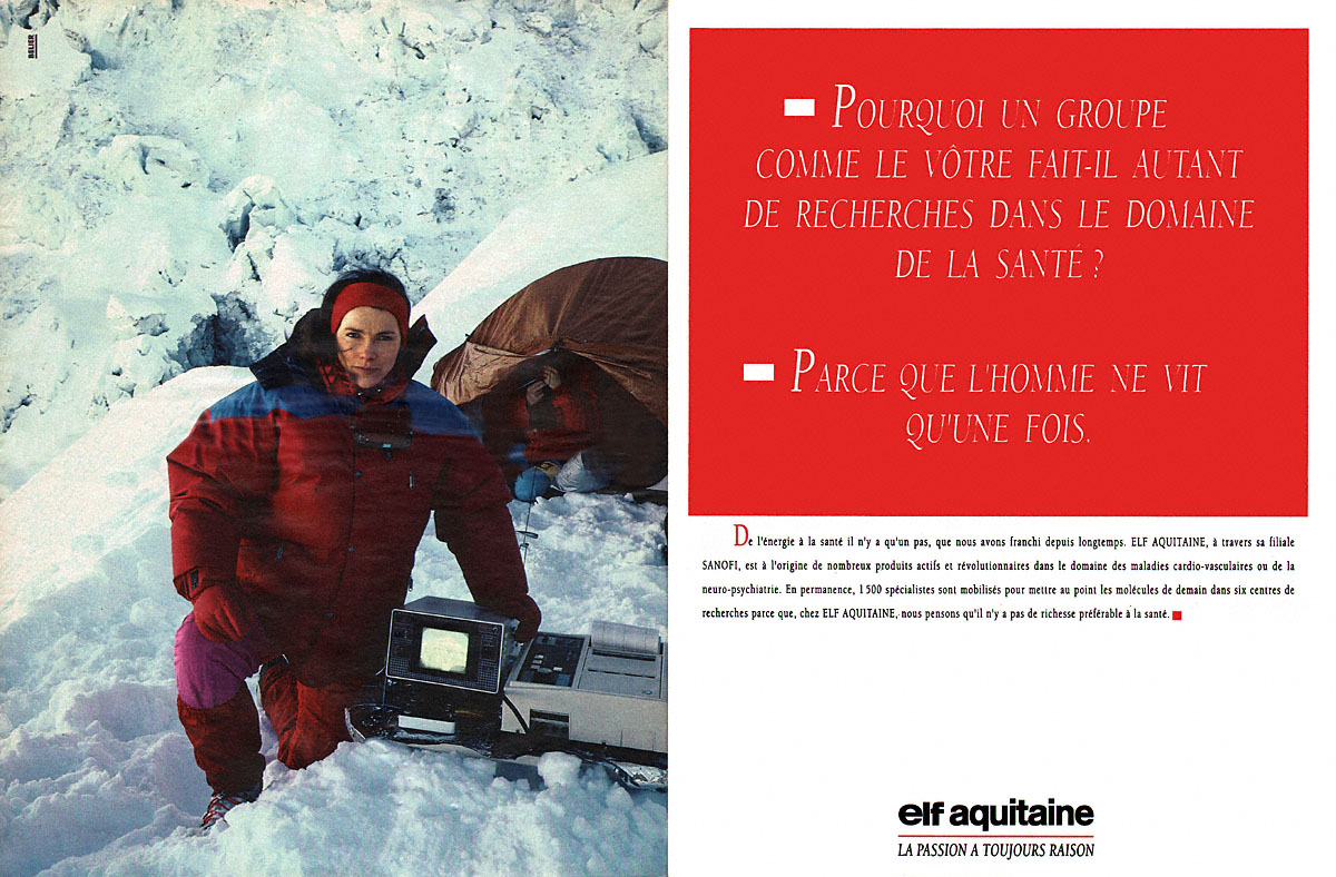 Publicité Elf 1991