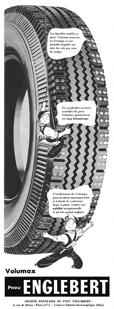 Publicité Englebert 1955