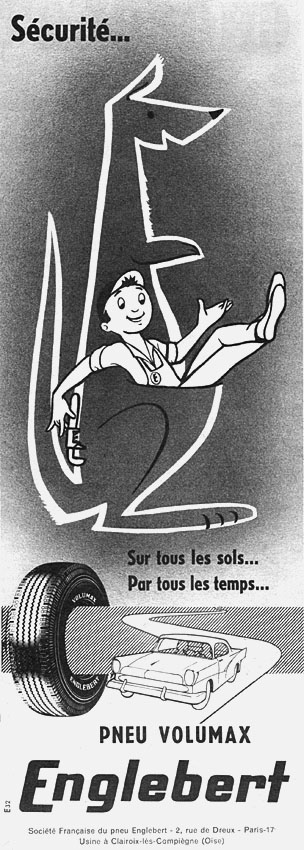 Publicité Englebert 1958