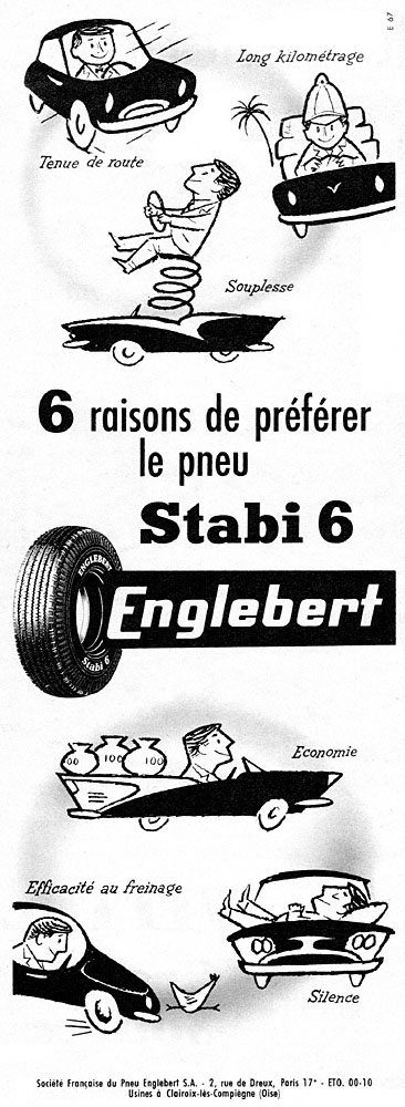 Publicité Englebert 1959