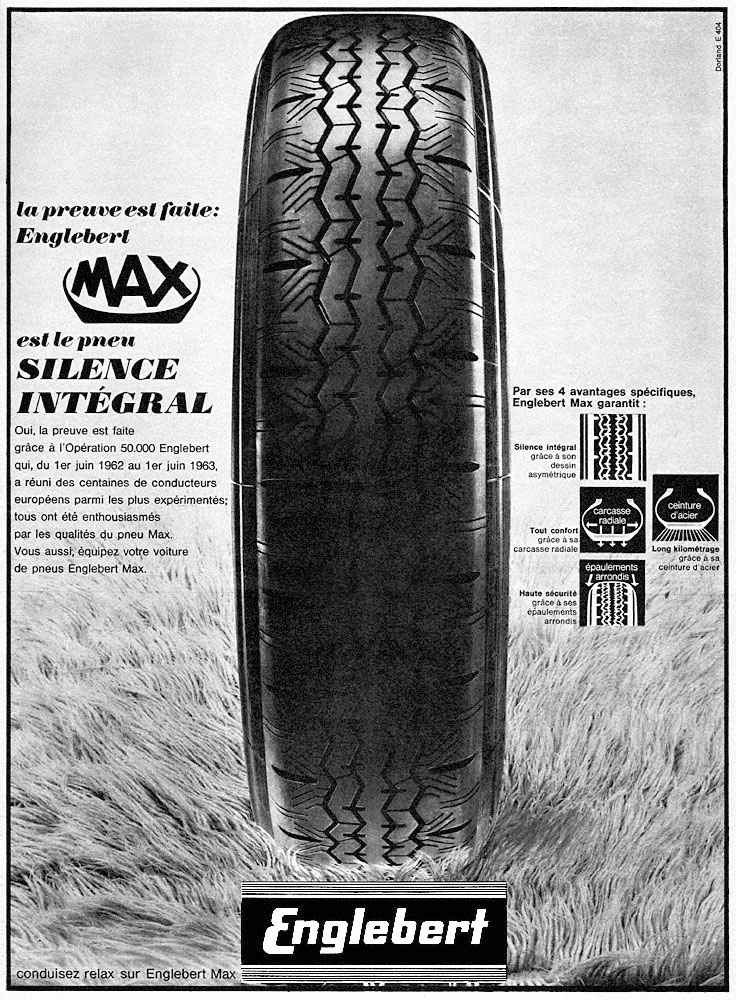 Publicité Englebert 1963