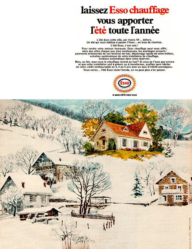 Publicité Esso 1969