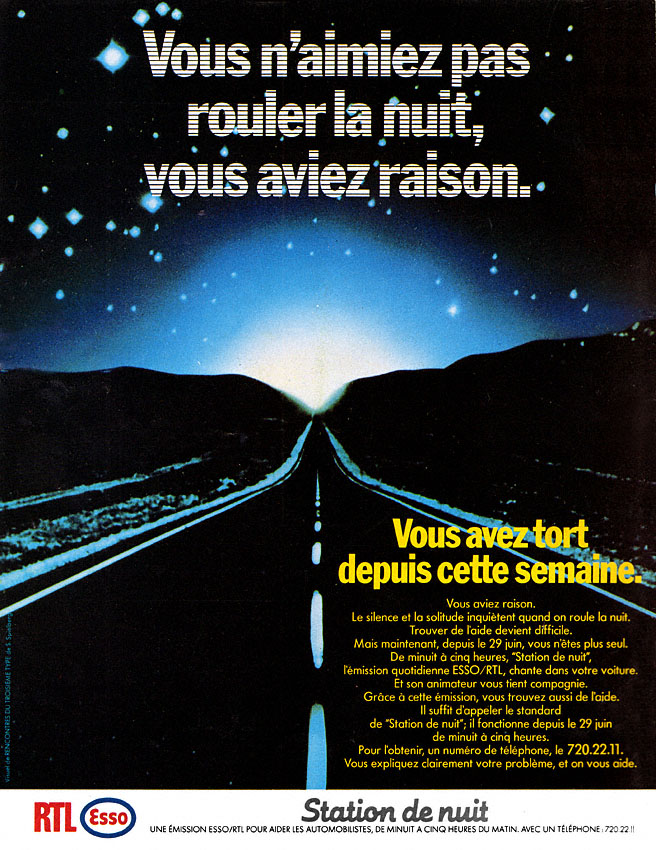 Publicité Esso 1978
