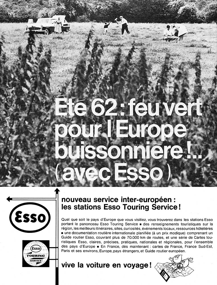 Publicité Esso 1962