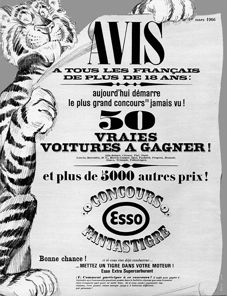 Publicit� Esso 1966