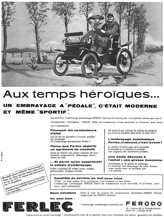 Publicité Ferodo 1956