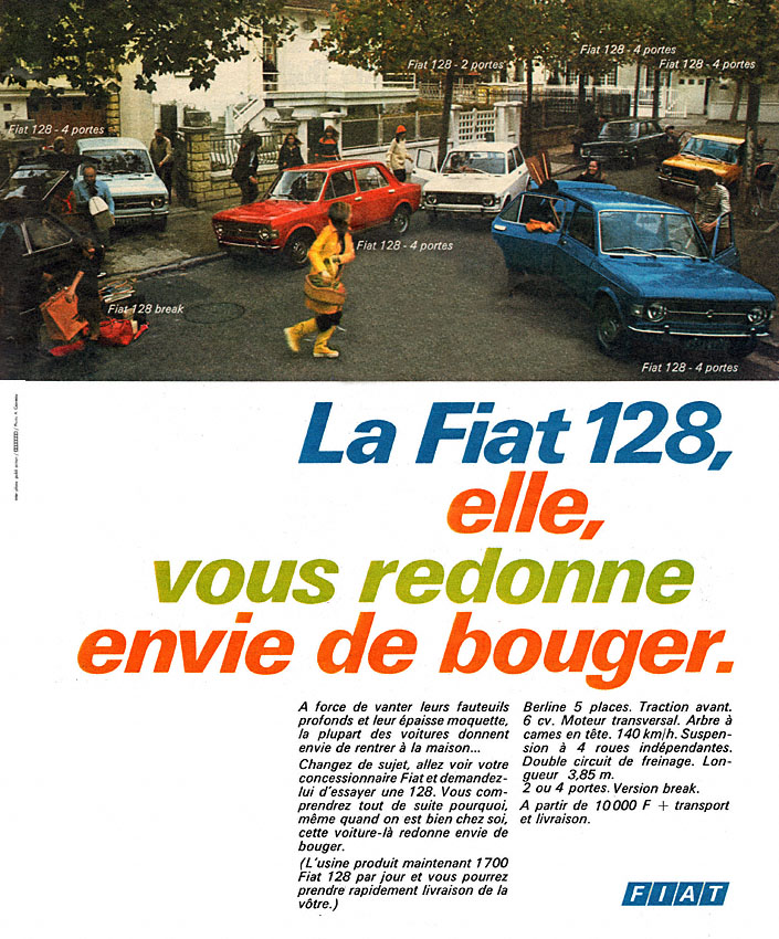 Publicité Fiat 1971